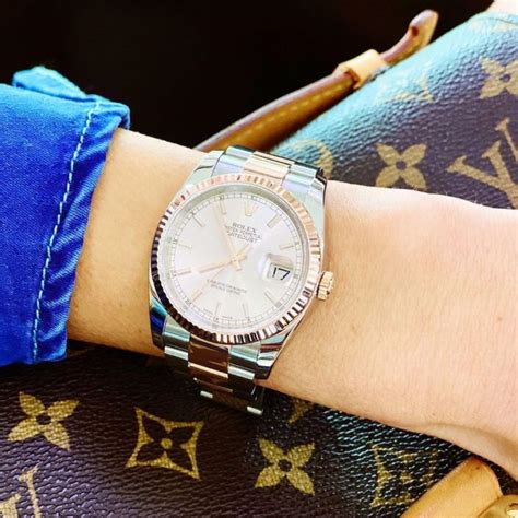 ladies small rolex watch|rolex 34mm on wrist.